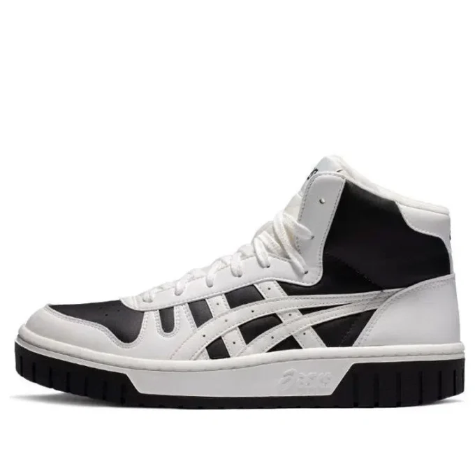 Adidași unisex Court Mz-Hi cu toc înalt Alb/Negru