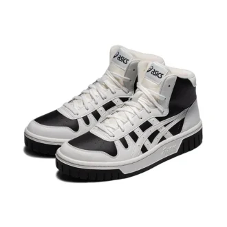 Adidași unisex Court Mz-Hi cu toc înalt Alb/Negru