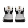 Adidași unisex Court Mz-Hi cu toc înalt Alb/Negru