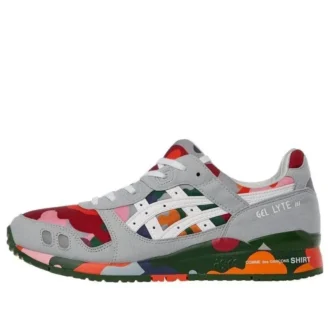 Asics x COMME des GARCONS Shirt Gel-Lyte 3 „Grey Red Multicolor”