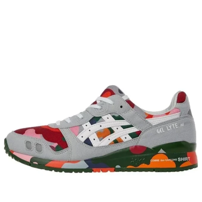 Asics x COMME des GARCONS Shirt Gel-Lyte 3 „Grey Red Multicolor”