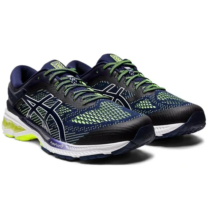 Gel-Kayano 26 „Peacoat Safety Yellow”