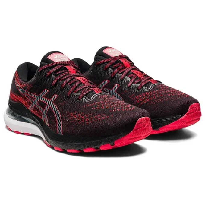 Gel-Kayano 28 4E Wide „Black Electric Red”