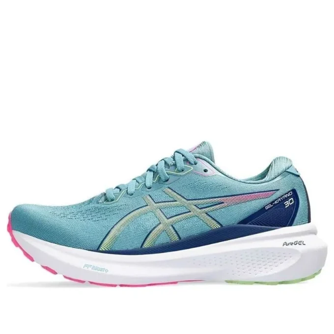 Gel-Kayano 30 „Gris Blue Lime Green”