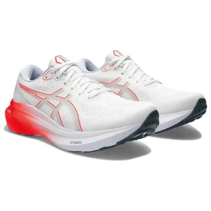 Gel-Kayano 30 „White Sunrise Red”