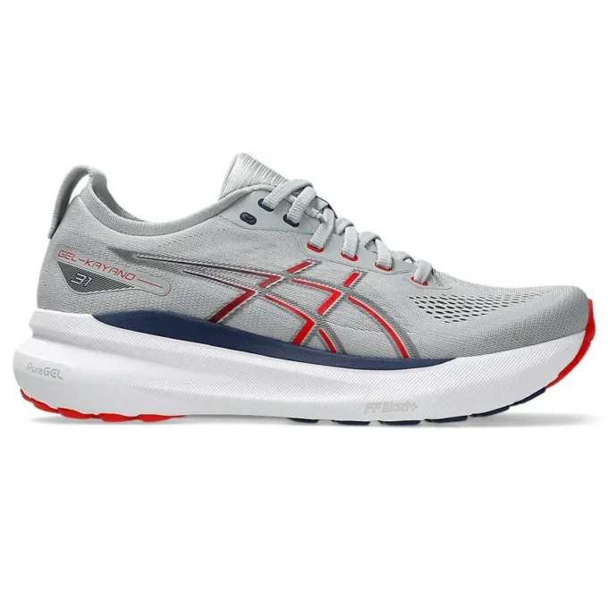 Gel-Kayano 31 „Gri Piemont Roșu aprins”