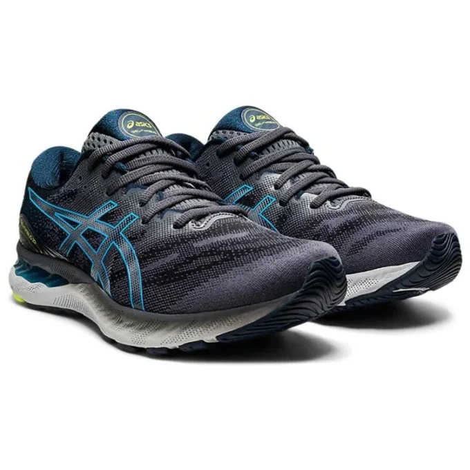Gel-Nimbus 23 4E Wide „Carrier Grey Digital Aqua”