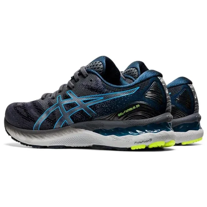 Gel-Nimbus 23 4E Wide „Carrier Grey Digital Aqua”