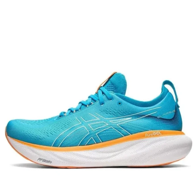 Gel-Nimbus 25 Wide „Island Blue Sun Peach”