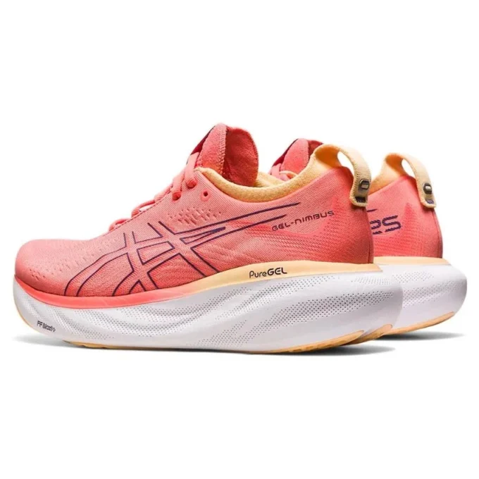 Gel-Nimbus 25 Wide „Papaya Dusty Purple”