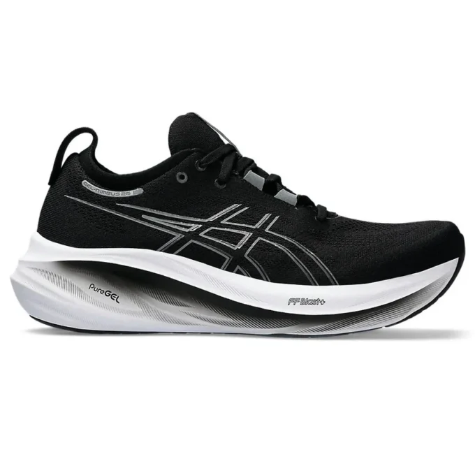 Gel-Nimbus 26 4E Wide „Negru Grafit Gri”
