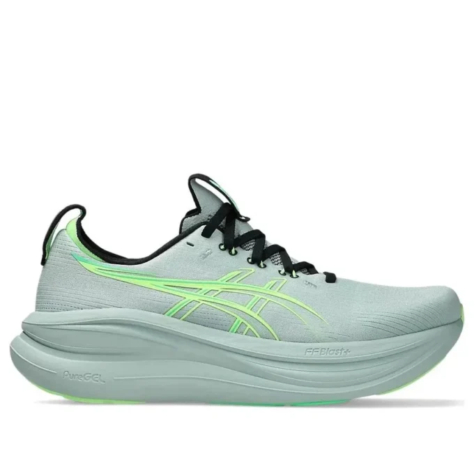Gel-Nimbus 28 4E Extra Wide „Cold Moss Illuminate Green”