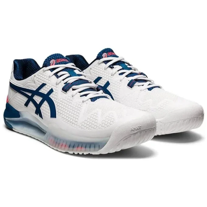 GEL Resolution 8 2E Wide „White Mako Blue”