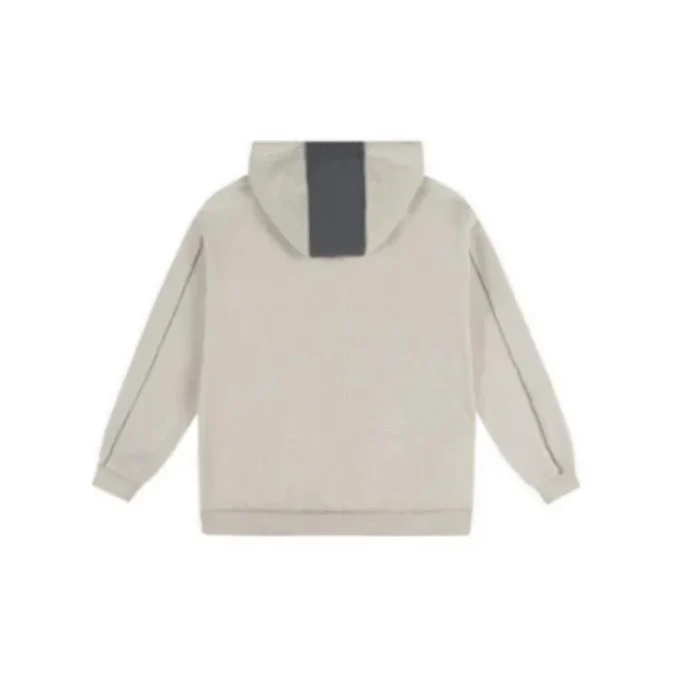 Hanorac cu glugă Colorblock Sherpa „Beige”