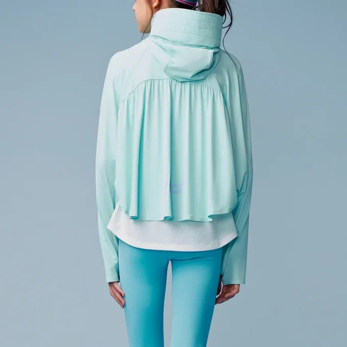 Jachetă cu mâneci batwing „Lake Blue”