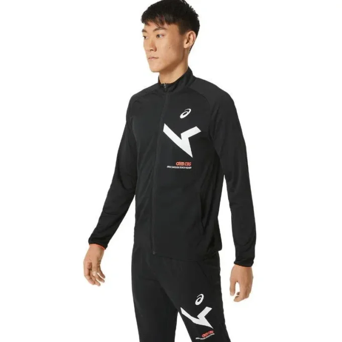 Jachetă din tricot elastic Aim Dry „Black”