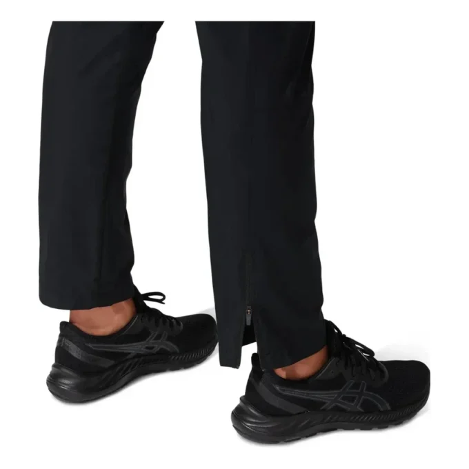 Pantaloni țesuți argintii „Negru”