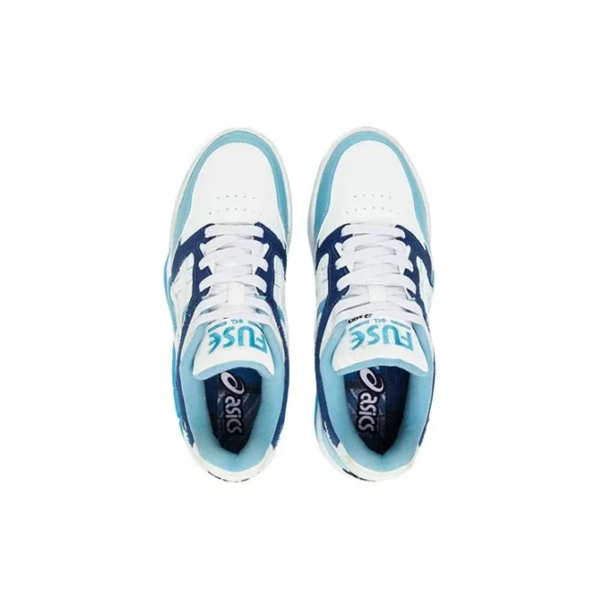 Pantofi de baschet GEL-Fuse Kigo „Alb Albastru Bleumarin”