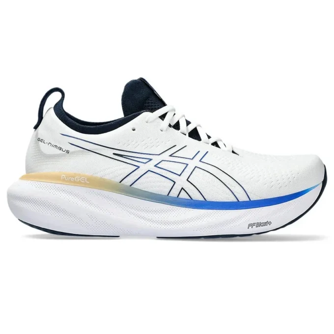 Pantofi Gel-Nimbus 25 „White Illusion Blue”