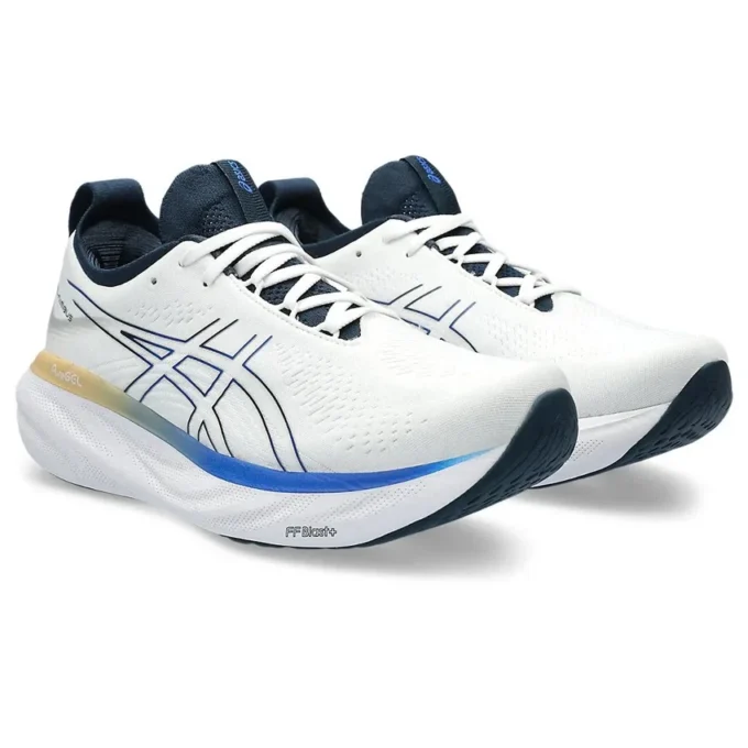 Pantofi Gel-Nimbus 25 „White Illusion Blue”