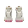 Pantofi retro casual înalți Double Clutch Milk White „Alb-roz”