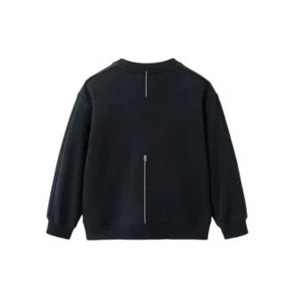 Pulover Color Block „Black Beige”