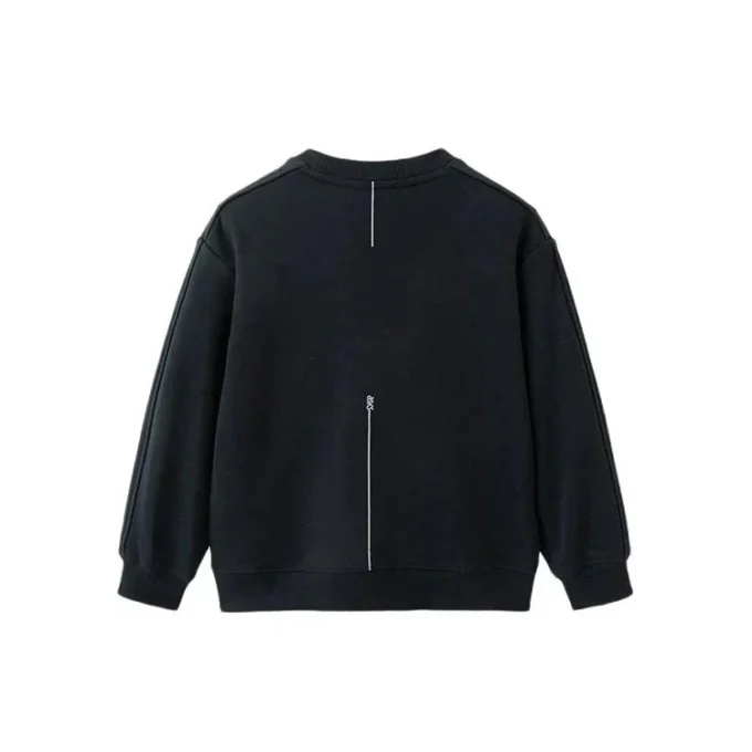 Pulover Color Block „Black Beige”