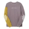 Top cu mânecă lungă Novalis Bixance „Pewter Purple Medallion Yellow”
