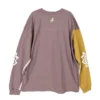 Top cu mânecă lungă Novalis Bixance „Pewter Purple Medallion Yellow”
