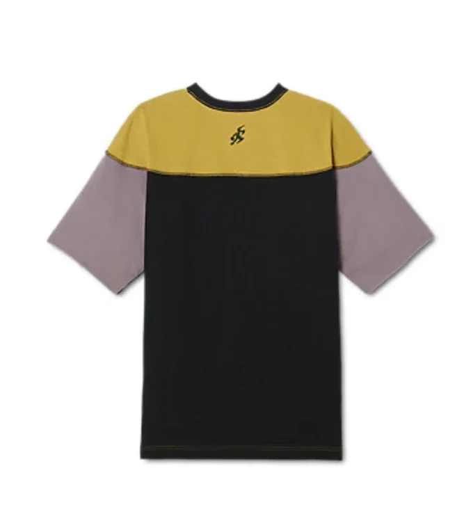 Top cu mânecă scurtă Novalis Bixance „Medallion Yellow Obsidian Black”