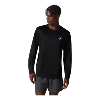Top cu mâneci lungi argintie „Performance Black”