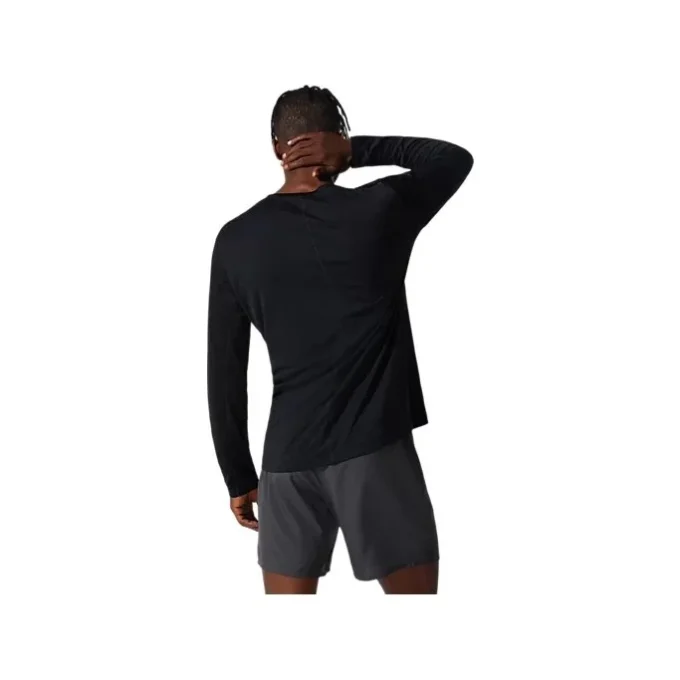 Top cu mâneci lungi argintie „Performance Black”