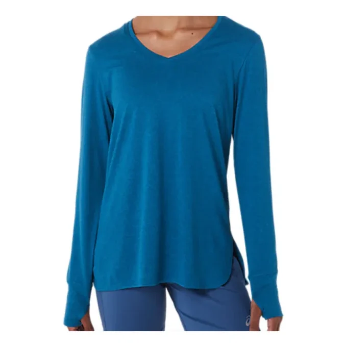Top cu mâneci lungi „Deep Sea Teal Heather”