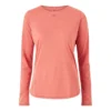 Top cu mâneci lungi Nagino Run „Light Garnet”