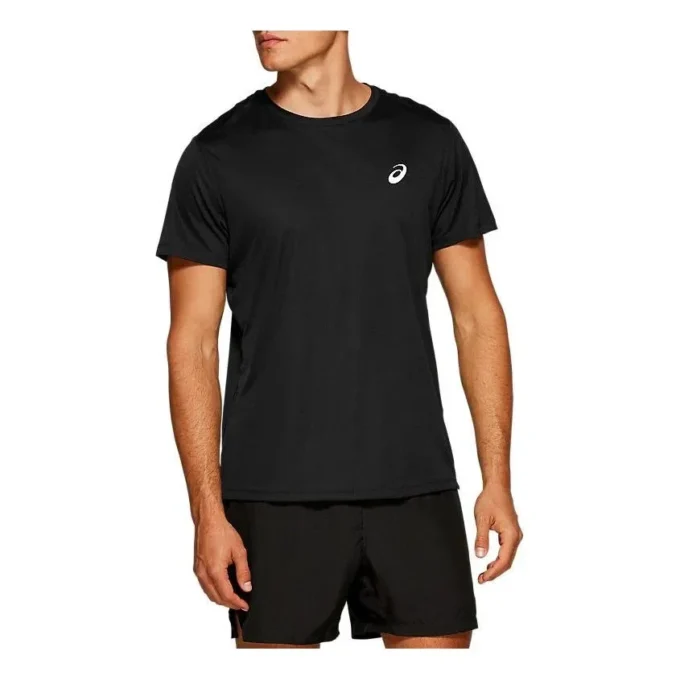 Top cu mâneci scurte argintiu „Performance Black”