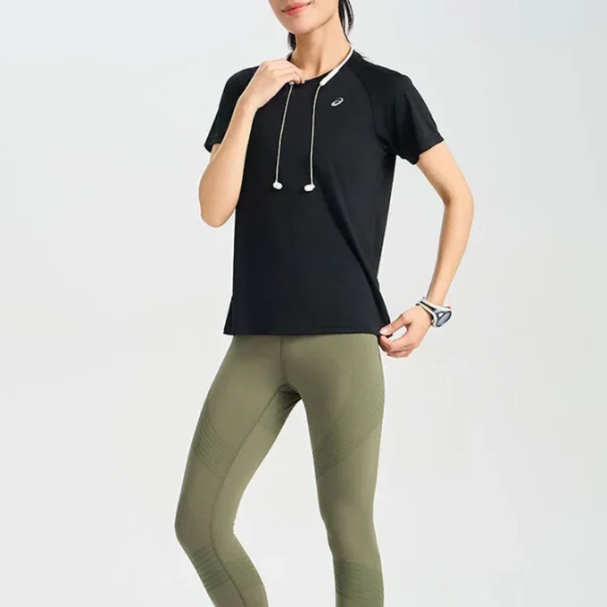 Top cu mâneci scurte Inner Muscle „Performance Black”