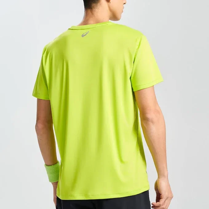 Top de alergare cu mâneci scurte „Lime Zest”