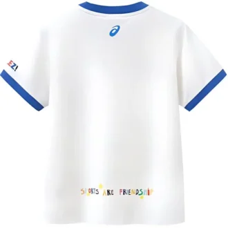 Tricou casual cu imprimeu „White Blue”