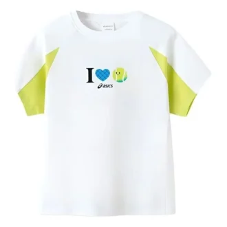 Tricou casual „White Green”