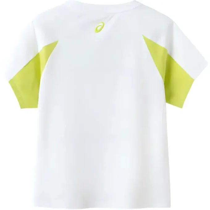 Tricou casual „White Green”