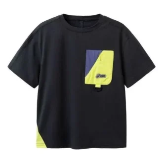 Tricou cu buzunar cu logo „Black”