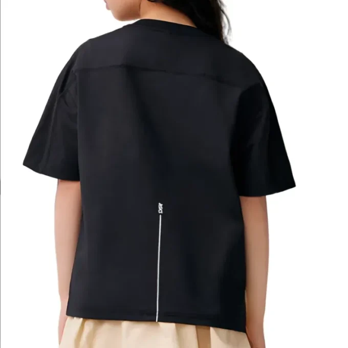 Tricou cu buzunar cu logo „Black”