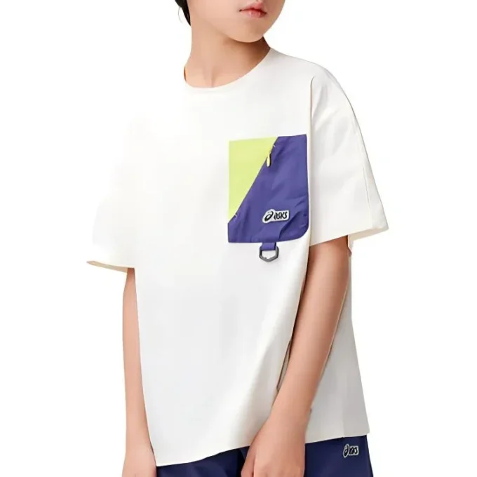 Tricou cu buzunar cu logo „White”