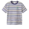 Tricou cu dungi „Beige Blue”