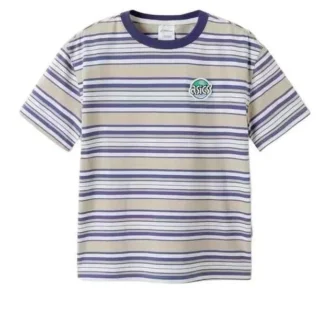 Tricou cu dungi „Beige Blue”