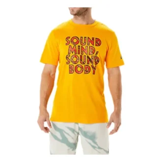 Tricou cu grafică Heritage Font „Orange”