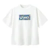 Tricou cu imprimeu logo „White Blue”