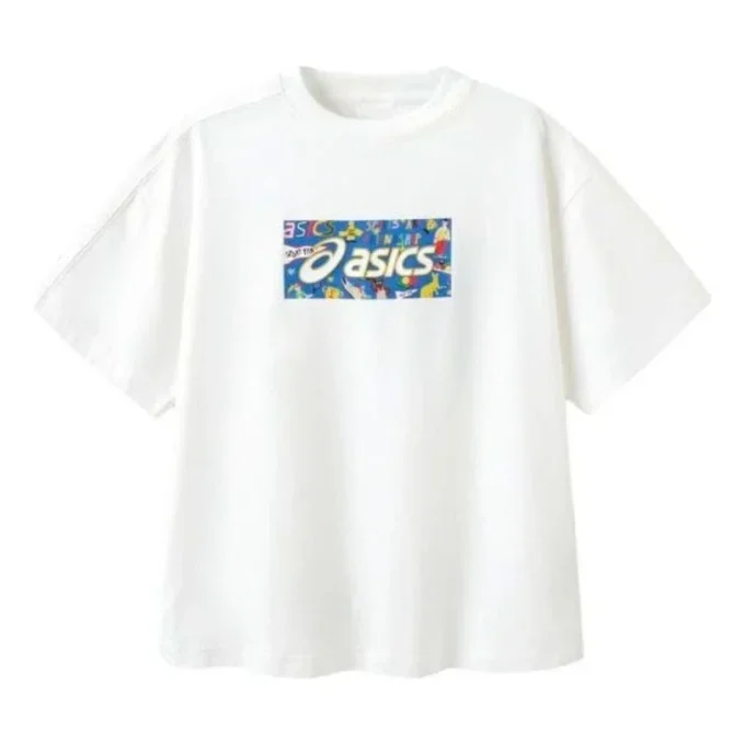 Tricou cu imprimeu logo „White Blue”