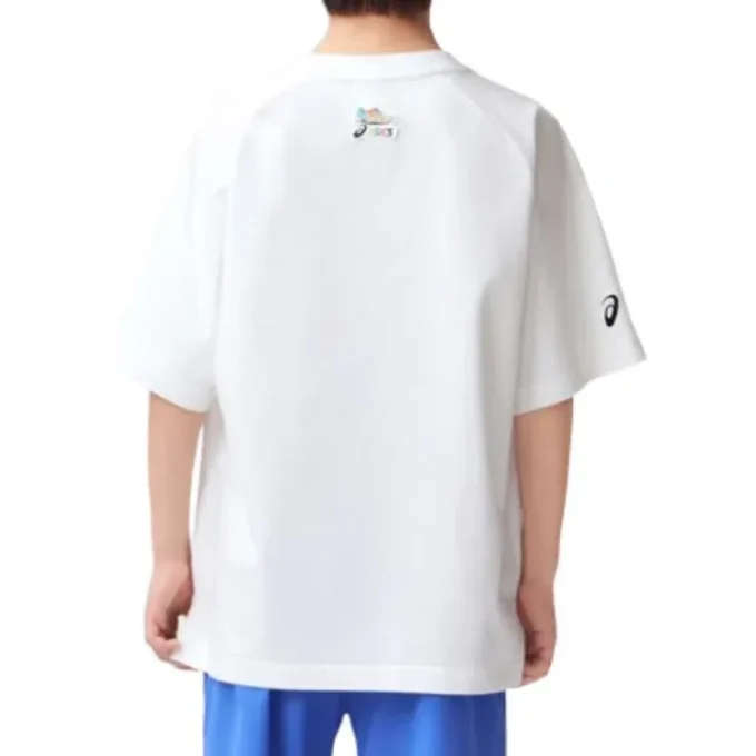 Tricou cu imprimeu logo „White Blue”