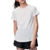 Tricou cu logo „Alb Roz Gri”